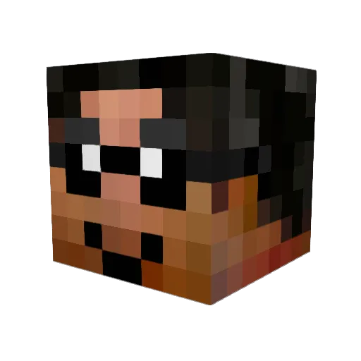 britminer Minecraft avatar head, 3D render