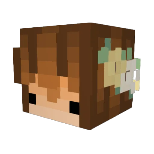 britt4ny Minecraft avatar head, 3D render