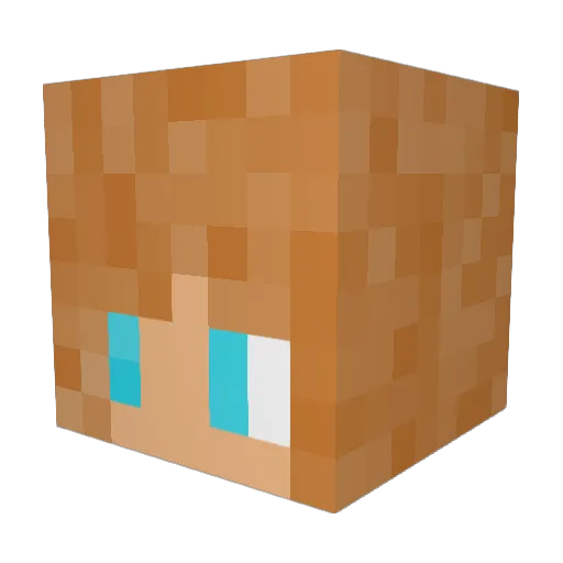 brittbit93 Minecraft avatar head, 3D render