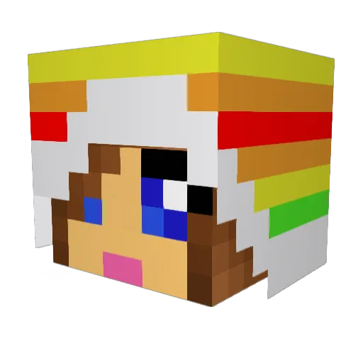 britts2405 Minecraft avatar head, 3D render