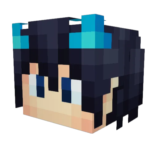 briziox3 Minecraft avatar head, 3D render