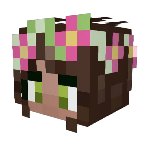 brizness Minecraft avatar head, 3D render