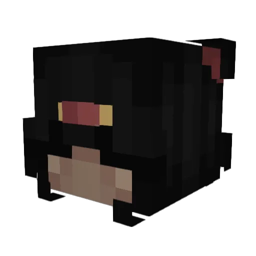 brkin Minecraft avatar head, 3D render