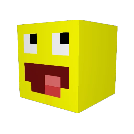 brleofeliz Minecraft avatar head, 3D render