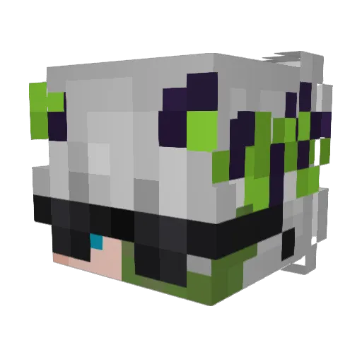 brlw Minecraft avatar head, 3D render