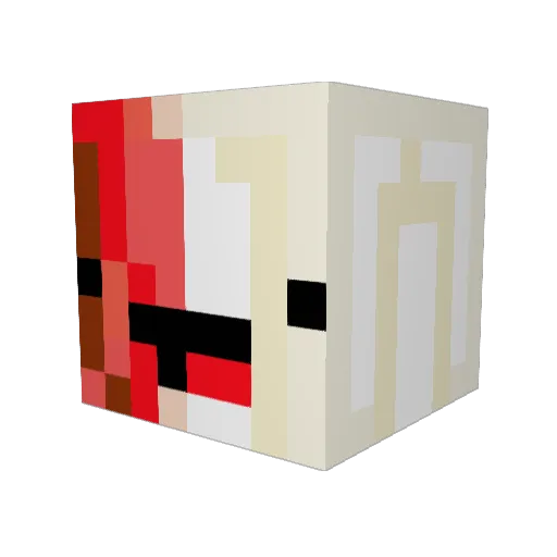 brmqmmr Minecraft avatar head, 3D render