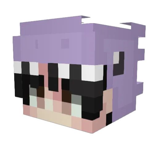 brnd_1206 Minecraft avatar head, 3D render