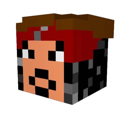 bro789 Minecraft avatar head, 3D render