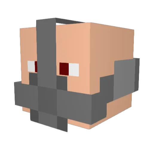 bro__j Minecraft avatar head, 3D render