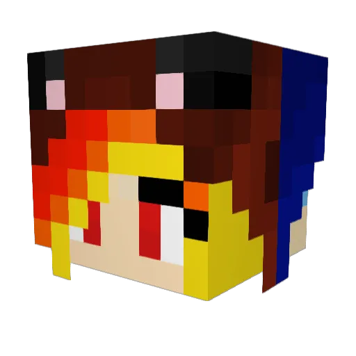 broandsis25 Minecraft avatar head, 3D render