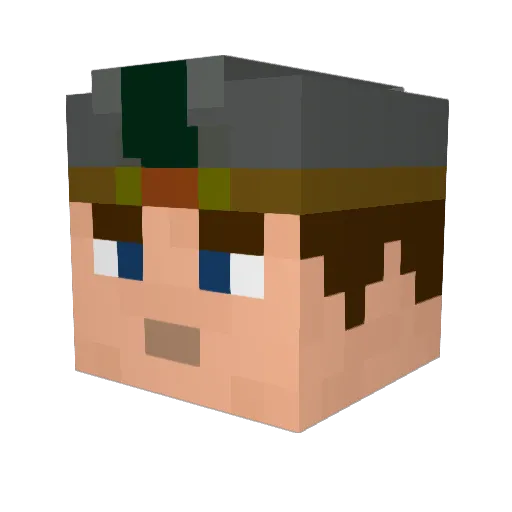 brobbins18 Minecraft avatar head, 3D render