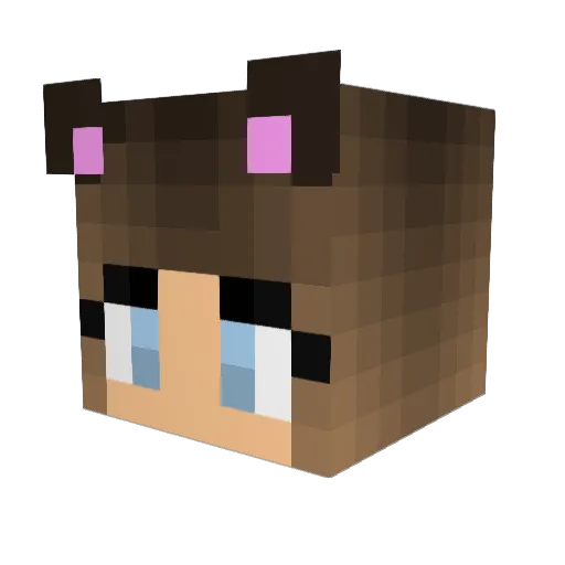 broccoleigh Minecraft avatar head, 3D render