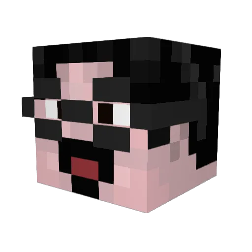 broccolo Minecraft avatar head, 3D render