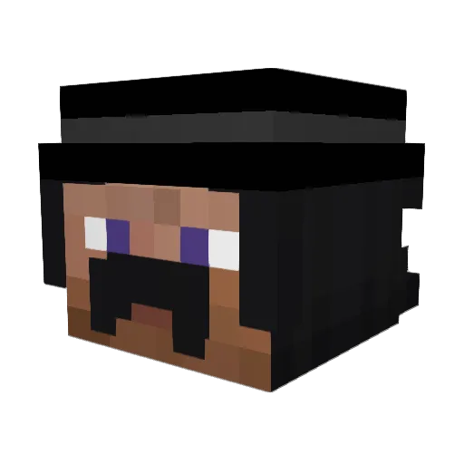 brockade Minecraft avatar head, 3D render
