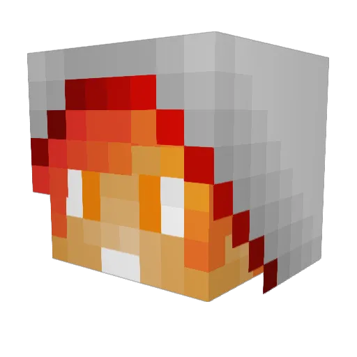 brockbully Minecraft avatar head, 3D render