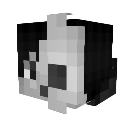 brocktober Minecraft avatar head, 3D render