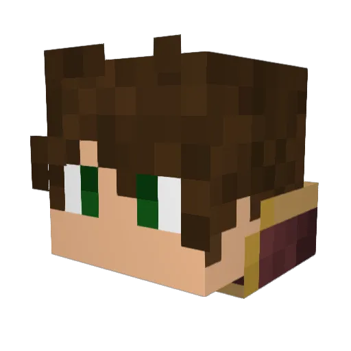 brodiebuilder Minecraft avatar head, 3D render