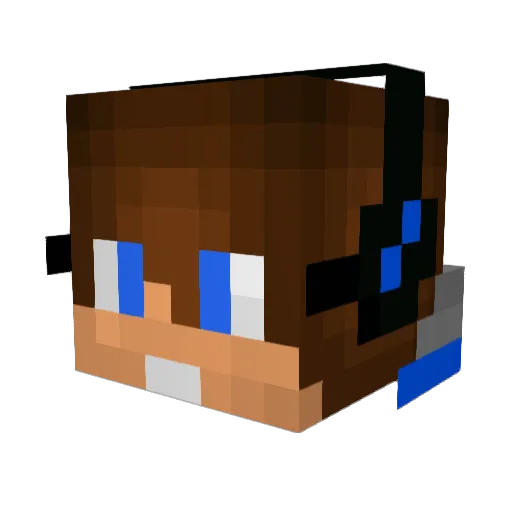 brojam1 Minecraft avatar head, 3D render