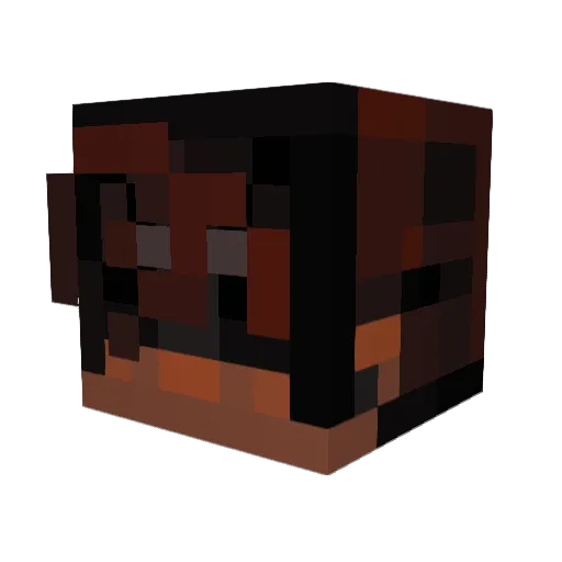 brokeZezz Minecraft avatar head, 3D render