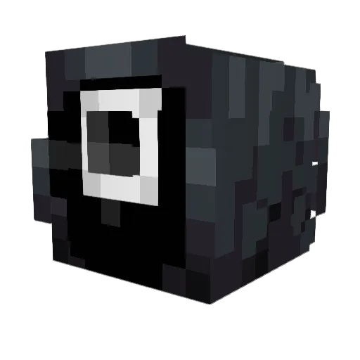 brokenshells Minecraft avatar head, 3D render