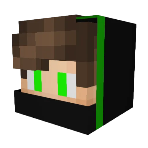 brokisha Minecraft avatar head, 3D render
