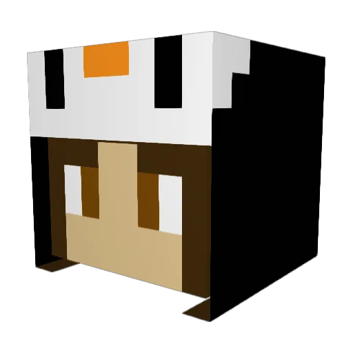 brokkoli_ Minecraft avatar head, 3D render