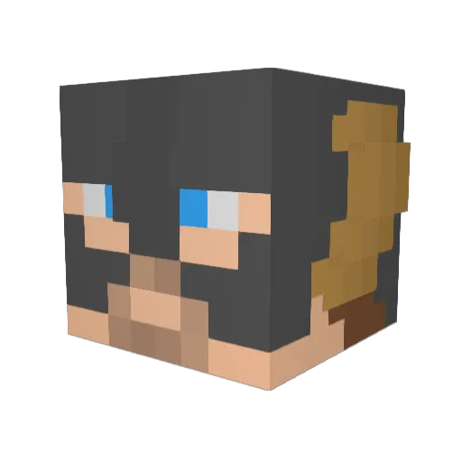 brolix295 Minecraft avatar head, 3D render