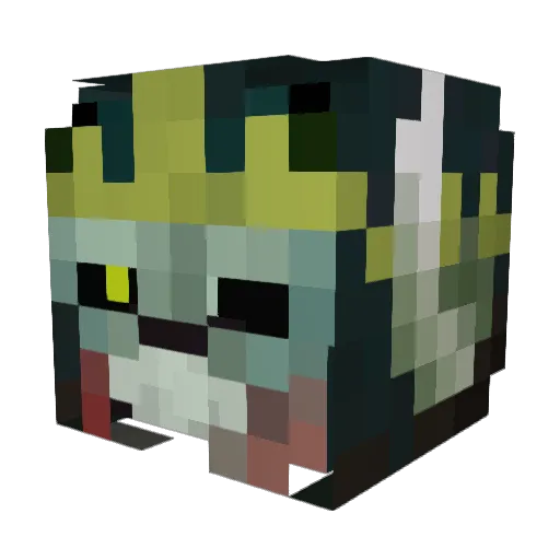 brolypoly_ Minecraft avatar head, 3D render
