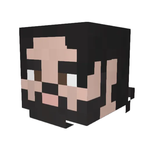 bromeister_ Minecraft avatar head, 3D render