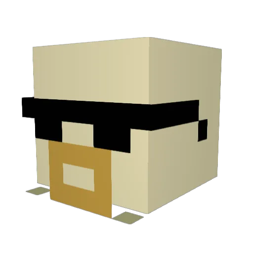 bromlin Minecraft avatar head, 3D render