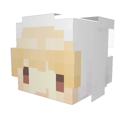bronsie Minecraft avatar head, 3D render