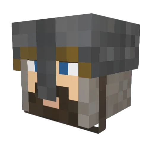 bronxdino Minecraft avatar head, 3D render