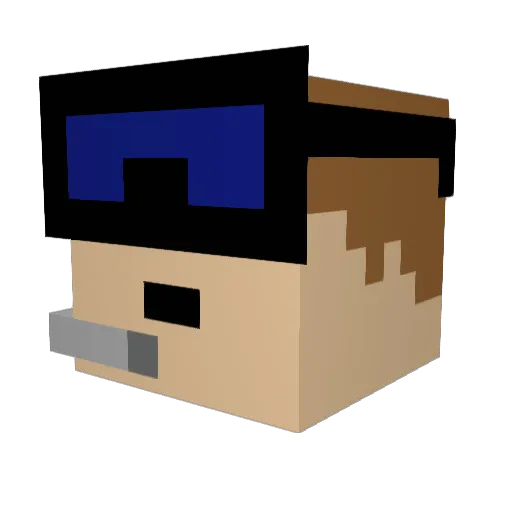 bronxy8 Minecraft avatar head, 3D render