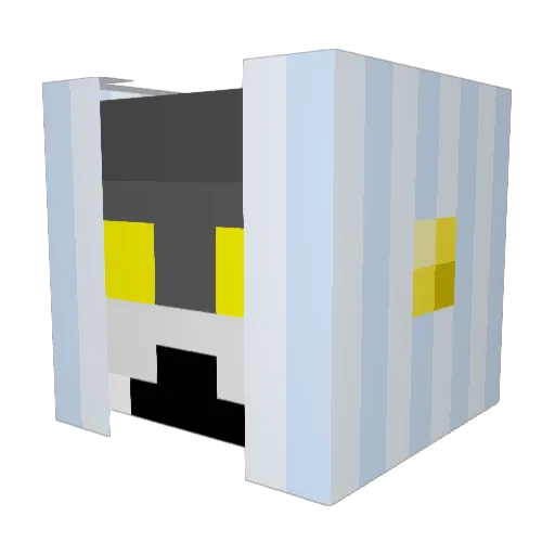broodiiee Minecraft avatar head, 3D render
