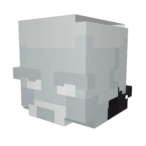 broofmo Minecraft avatar head, 3D render