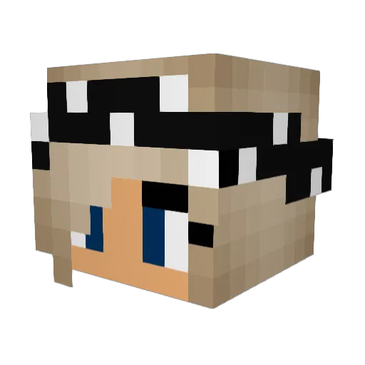 brooke1625 Minecraft avatar head, 3D render