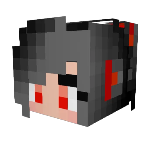 brooke26226 Minecraft avatar head, 3D render