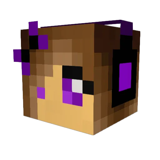 brookeamy Minecraft avatar head, 3D render