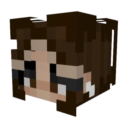 brookeb1 Minecraft avatar head, 3D render