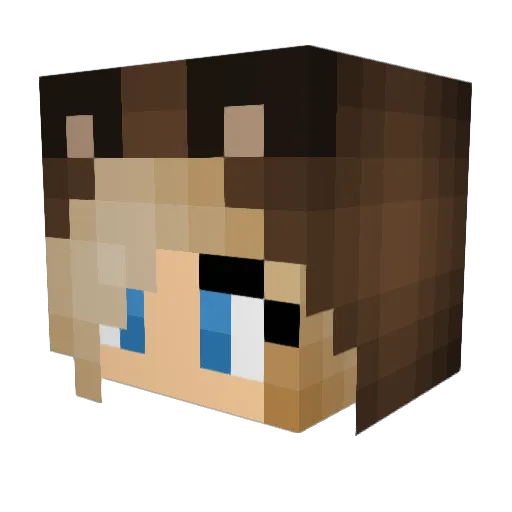 brookecrazy_1990 Minecraft avatar head, 3D render