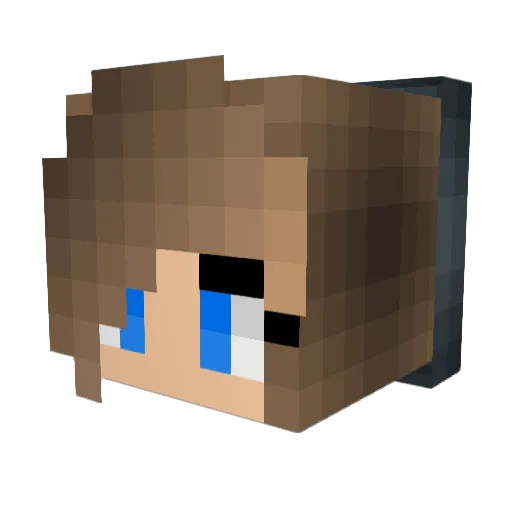 brookegrr Minecraft avatar head, 3D render