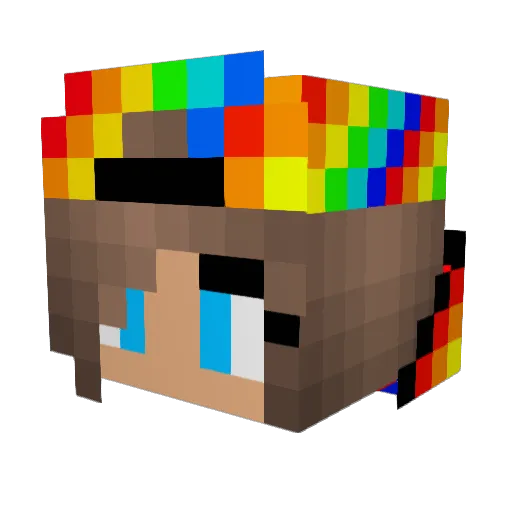brookepron44 Minecraft avatar head, 3D render