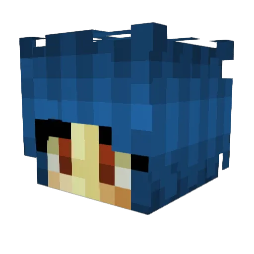 brookesav Minecraft avatar head, 3D render