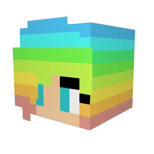 brookie04 Minecraft avatar head, 3D render