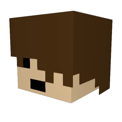 brooksyboy124 Minecraft avatar head, 3D render