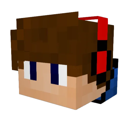 brooky151 Minecraft avatar head, 3D render