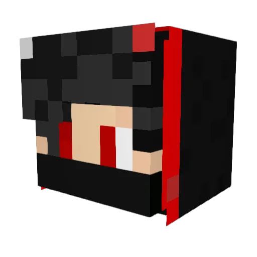 bropro23 Minecraft avatar head, 3D render