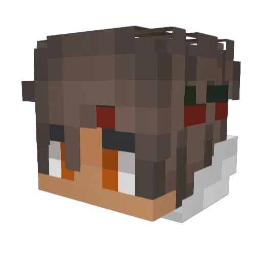 bros1970 Minecraft avatar head, 3D render