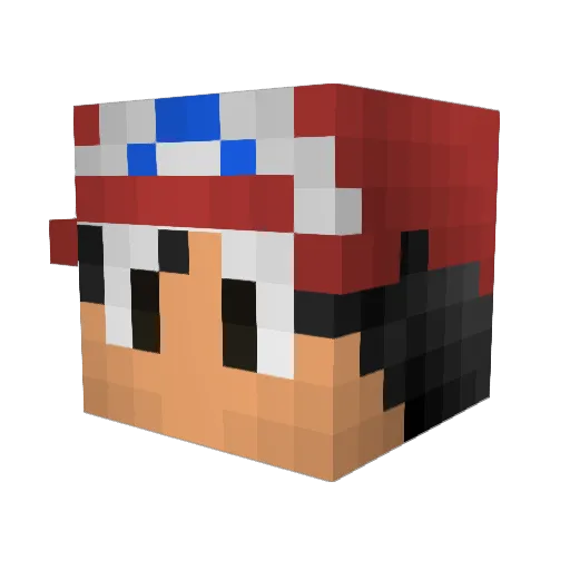 broster101 Minecraft avatar head, 3D render