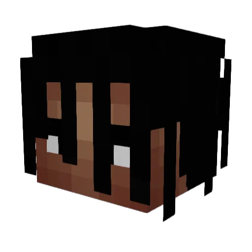 brotatogirl Minecraft avatar head, 3D render